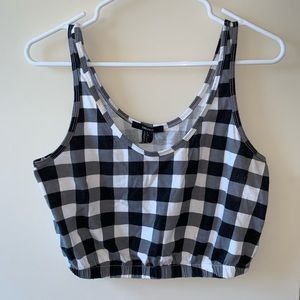 Checkered Crop Top
